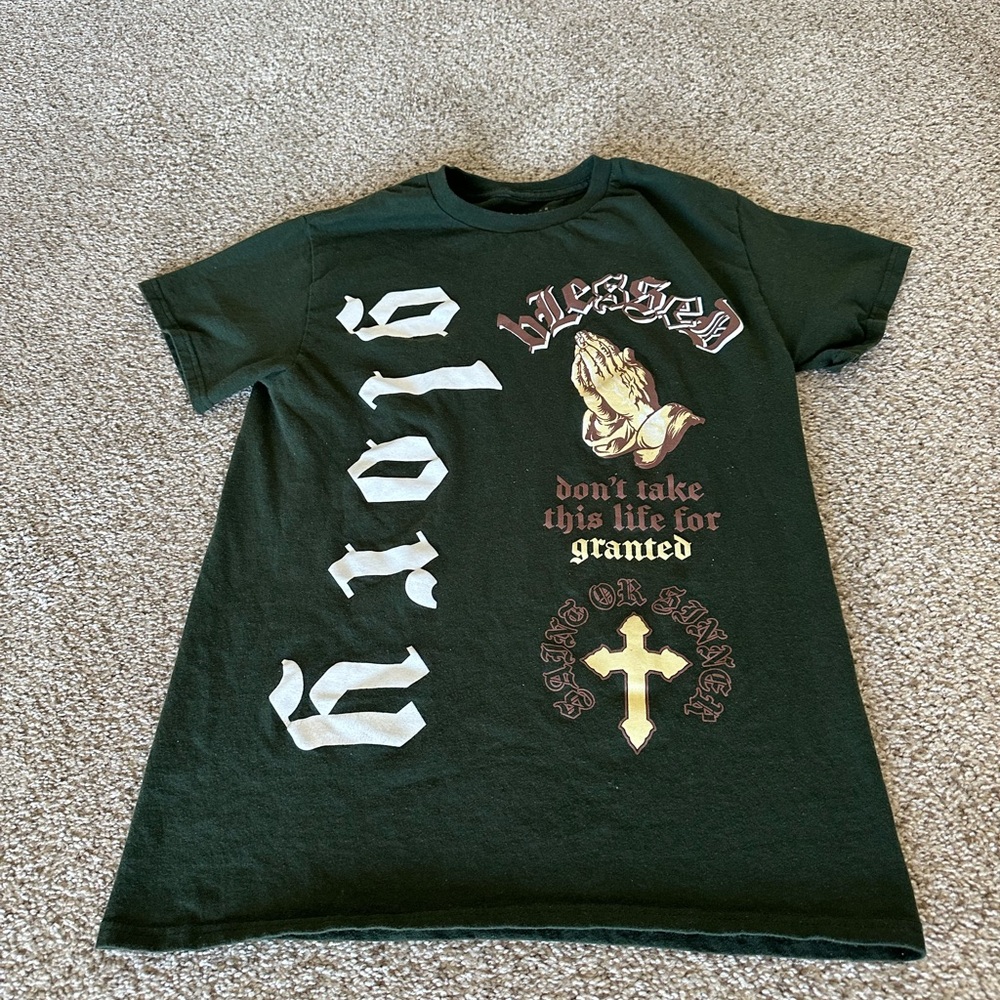 BLESSED GLORY TEE  Size Small Popular Poison